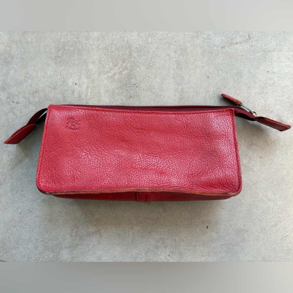 Il Bisonte Leather Clutch Mini Bag